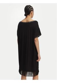 Liu Jo Beachwear Sukienka codzienna VA6031 JS360 Czarny Regular Fit. Okazja: na co dzień. Kolor: czarny. Materiał: wiskoza. Typ sukienki: proste. Styl: casual #3