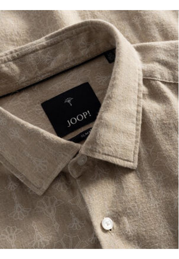 JOOP! Koszula 17 JSH-154Pit-W 30043581 Beżowy Slim Fit. Kolor: beżowy. Materiał: bawełna