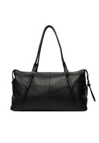 Tommy Jeans Torebka Pebble Grain Metal Logo Tote Bag AW0AW18472 Czarny. Kolor: czarny. Materiał: skórzane #4