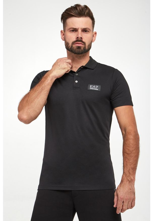 EA7 Emporio Armani - Polo męskie EA7 EMPORIO ARMANI. Typ kołnierza: polo