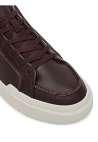 Calvin Klein Sneakersy Chunky Cupsole Lace Up Lth Pinch YM0YM01454 Bordowy. Kolor: czerwony. Materiał: skóra #4