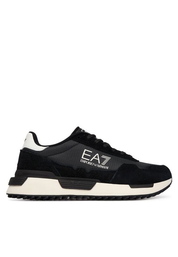 EA7 Emporio Armani Sneakersy 7X000380 AF19175 MC138 Czarny. Kolor: czarny. Materiał: skóra