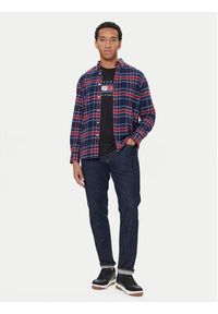 TOMMY HILFIGER - Tommy Hilfiger Koszula Hero MW0MW40473 Granatowy Regular Fit. Kolor: niebieski. Materiał: bawełna