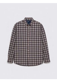 Big-Star - Koszula męska bawełniana w kratę czarna Gibbineros 906. Okazja: na co dzień. Kolor: czarny. Materiał: bawełna. Wzór: gładki, haft, kratka. Styl: casual, klasyczny #4