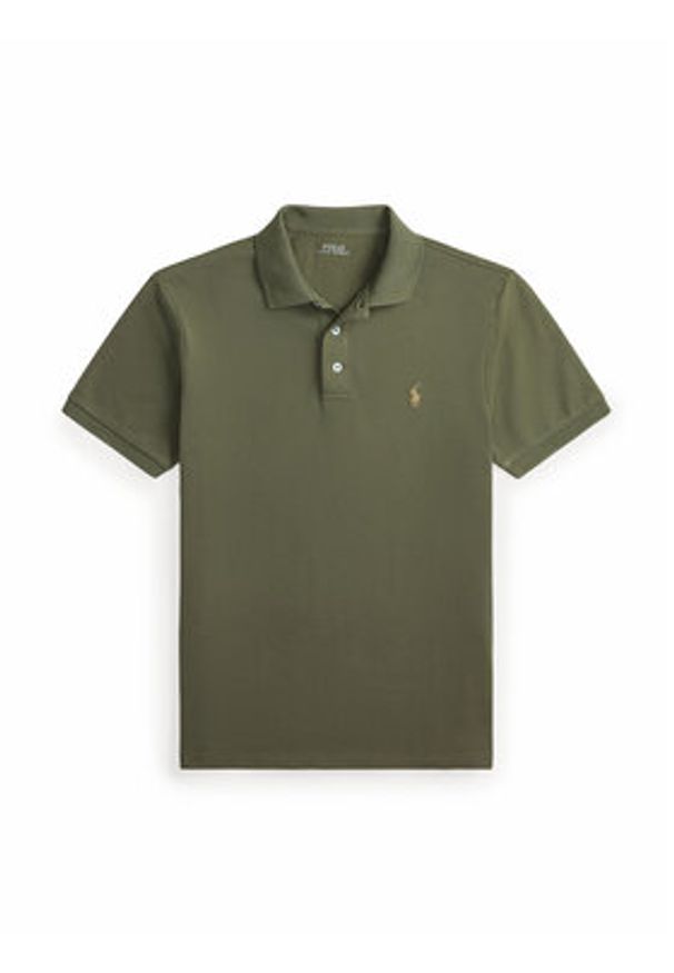 Polo Ralph Lauren Polo 710941439509 Zielony Slim Fit. Typ kołnierza: polo. Kolor: zielony. Materiał: bawełna