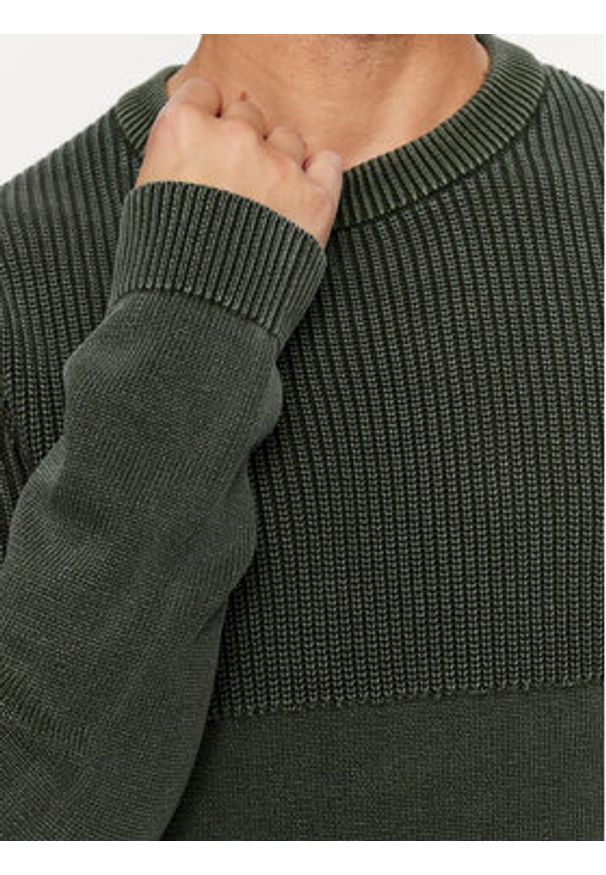 Jack & Jones - Jack&Jones Sweter 12236265 Zielony Regular Fit. Kolor: zielony. Materiał: bawełna