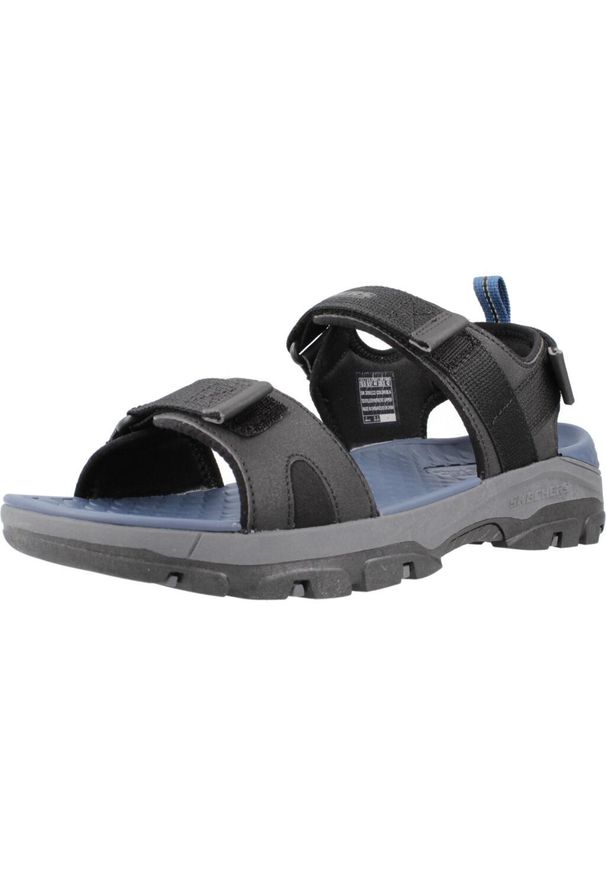 skechers - Sandały męskie Skechers Tresmen Ryer. Kolor: czarny. Materiał: materiał, syntetyk. Sport: turystyka piesza