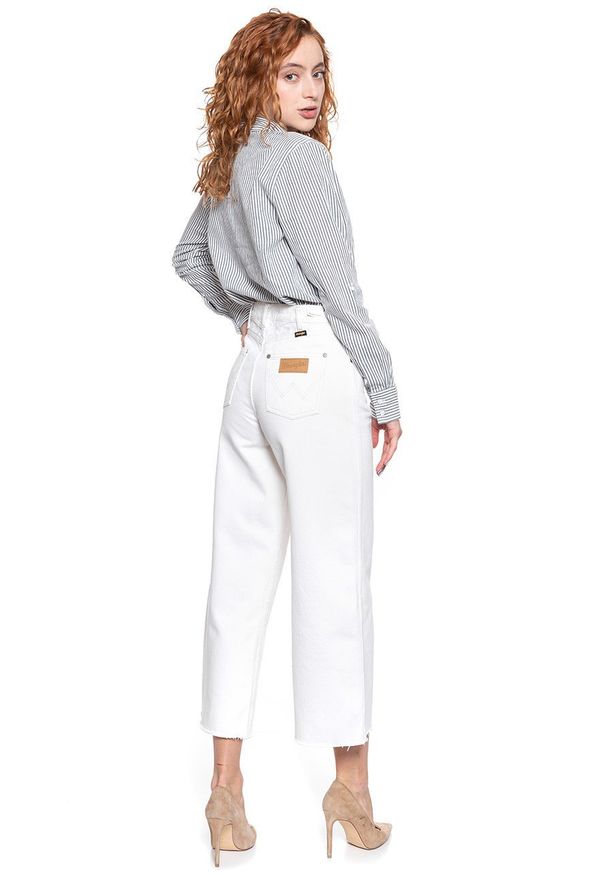 Wrangler - SPODNIE WRANGLER DAMSKIE WESTERN CULOTTE VINTAGE WHITE W260WMX1Y 112128018. Styl: vintage
