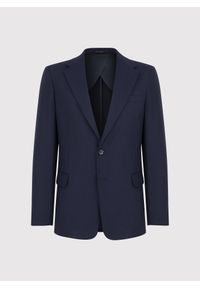 Pako Lorente - PAKO LORENTE - Wełniana marynarka w kolorze granatowym. Kolor: niebieski. Materiał: wełna #7