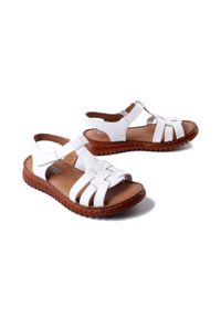 Artiker Relaks - ARTIKER RELAKS 54C0813 biały, sandały damskie. Okazja: na co dzień. Kolor: biały. Materiał: skóra. Styl: casual