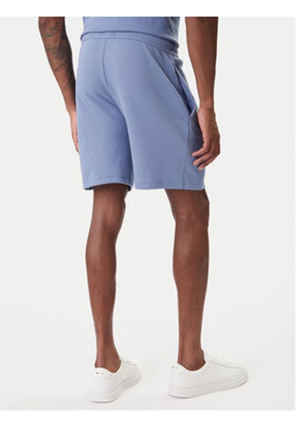 BOSS Szorty sportowe Waffle 50535884 Błękitny Regular Fit. Kolor: niebieski. Materiał: syntetyk, bawełna. Styl: sportowy
