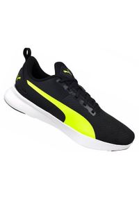 Buty treningowe męskie Puma Flyer Runner Mesh. Zapięcie: sznurówki. Kolor: czarny. Materiał: guma, materiał, tkanina, syntetyk. Szerokość cholewki: normalna