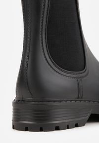 Renee - Czarne Kalosze Sztyblety na Płaskiej Podeszwie Irinndria. Kolor: czarny. Obcas: na płaskiej podeszwie #8