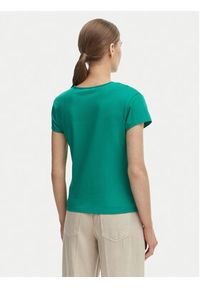 TOMMY HILFIGER - Tommy Hilfiger T-Shirt WW0WW48710 Zielony Slim Fit. Kolor: zielony. Materiał: bawełna #3