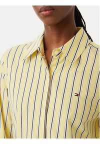 TOMMY HILFIGER - Tommy Hilfiger Koszula Summer WW0WW51155 Żółty Regular Fit. Kolor: żółty. Materiał: bawełna #4