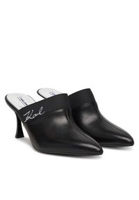 Karl Lagerfeld - KARL LAGERFELD Klapki Sienna KL32701 Czarny. Kolor: czarny. Materiał: skóra #5