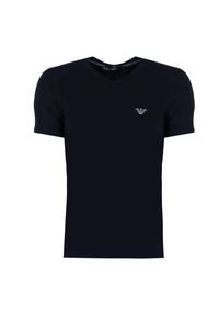 Emporio Armani T-shirt | 112010 4F511 | Mężczyzna | Granatowy. Okazja: na spotkanie biznesowe, na co dzień, na spacer. Kolor: niebieski. Materiał: elastan. Styl: casual, elegancki, biznesowy