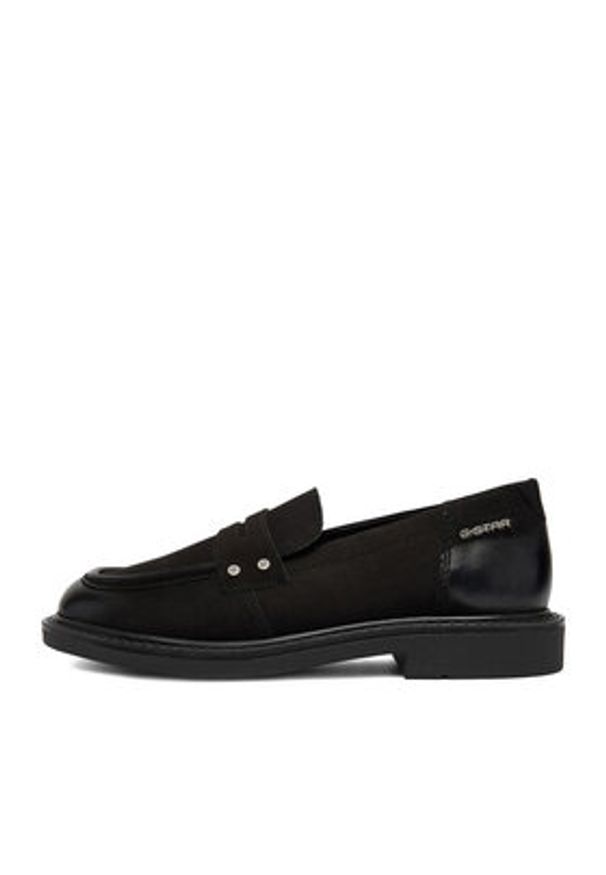 G-Star RAW - G-Star Raw Loafersy CEO-WI23-ROUND-06 Czarny. Kolor: czarny. Materiał: nubuk, skóra
