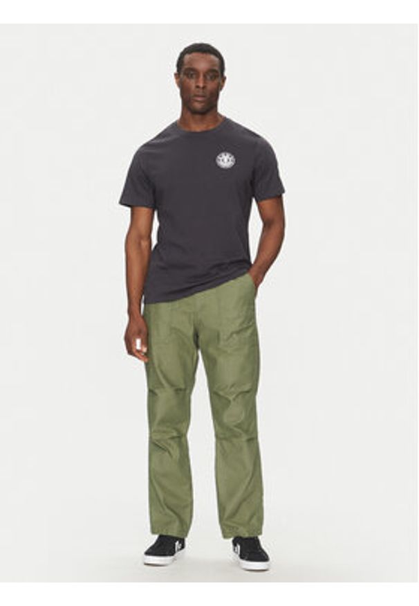 Element T-Shirt ELYZT00490 Czarny Regular Fit. Kolor: czarny. Materiał: bawełna