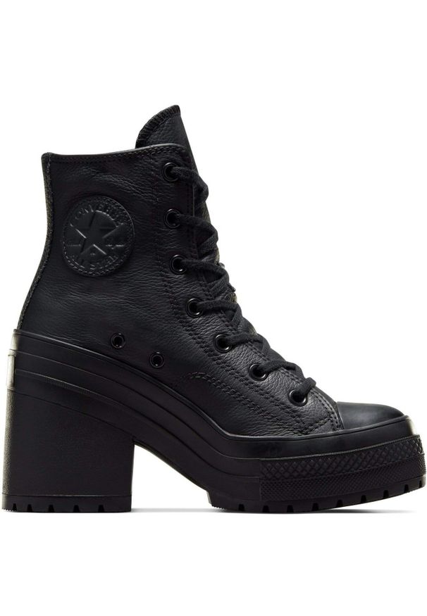 Buty Converse Chuck 70 De Luxe Heel. Kolor: czarny, biały, wielokolorowy. Materiał: skóra. Sport: fitness