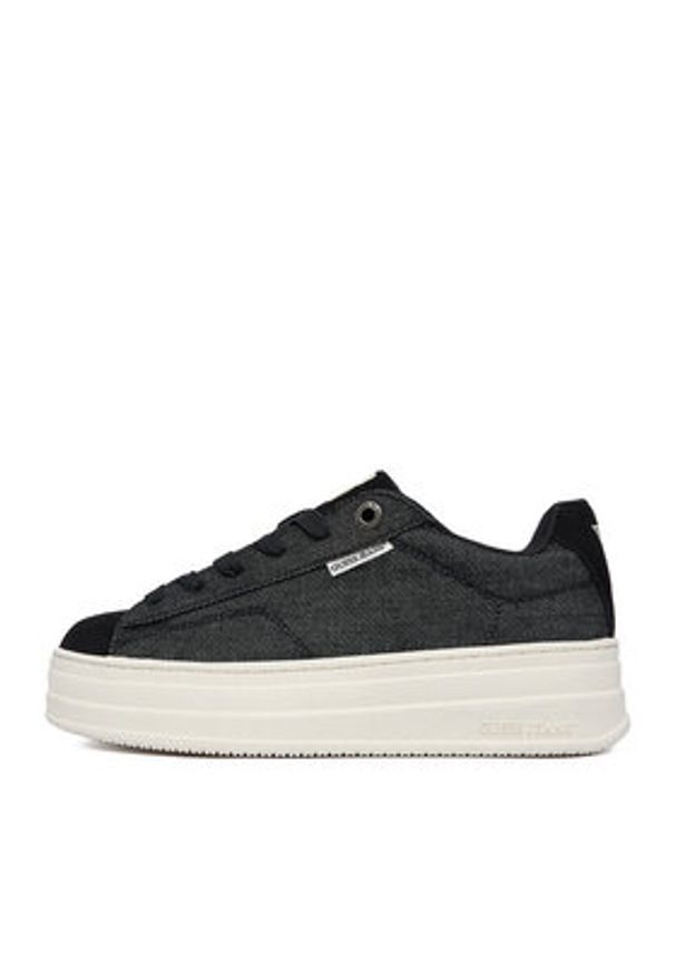Guess Jeans Sneakersy WBEO-GSJ0917 Czarny. Kolor: czarny. Materiał: materiał