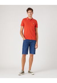 Wrangler - WRANGLER POLO SHIRT MĘSKA KOSZULKA POLO POLÓWKA PAPRIKA W7BHK4R41. Typ kołnierza: polo #5