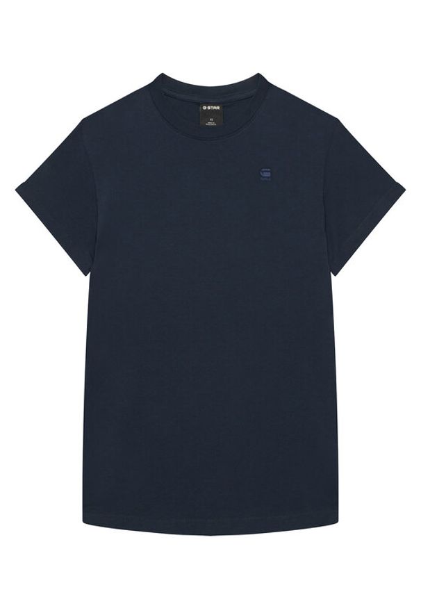 G-Star RAW - G-Star Raw T-Shirt Base-S D16411-336 Granatowy Regular Fit. Kolor: niebieski. Materiał: bawełna