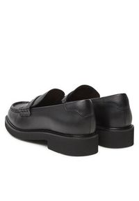 TOMMY HILFIGER - Tommy Hilfiger Lordsy Crest Squarish Toe Penny Loafer FW0FW08633 Czarny. Kolor: czarny. Materiał: skóra #3