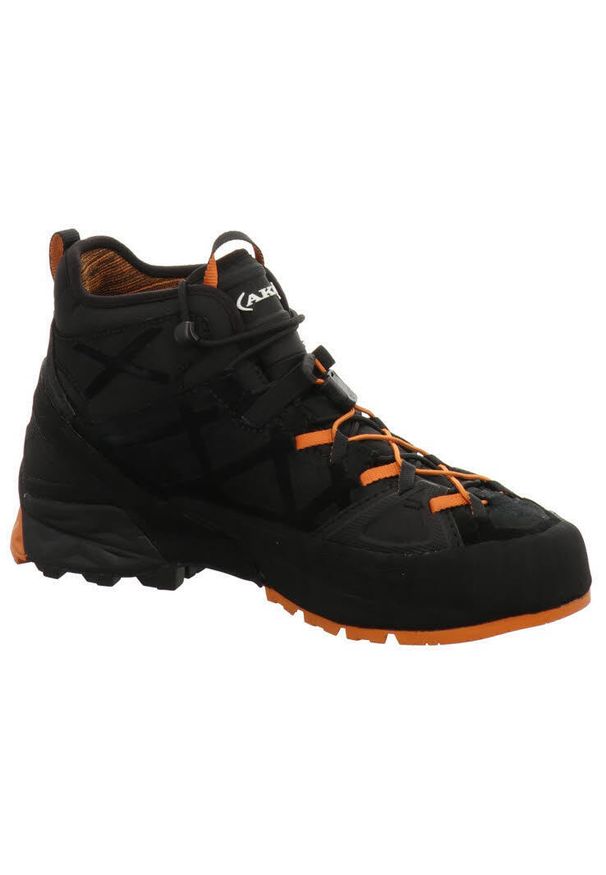 Buty trekkingowe męskie Aku Rock Dfs Mid Gtx. Kolor: czarny. Materiał: skóra. Szerokość cholewki: normalna