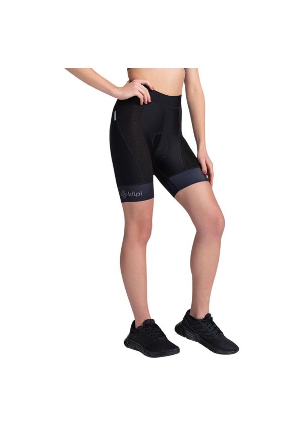 Damskie spodenki kolarskie Kilpi PRESSURE-W. Kolor: czarny. Sport: kolarstwo