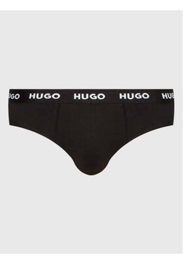 Hugo - HUGO Komplet slipów 50469763 Czarny. Kolor: czarny. Materiał: bawełna