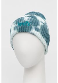 Levi's® - Levi's czapka bawełniana kolor turkusowy z grubej dzianiny bawełniana. Kolor: turkusowy. Materiał: bawełna, dzianina. Styl: biznesowy #2