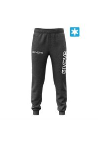 Jogging Givova Moon. Kolor: szary, wielokolorowy, żółty. Materiał: dresówka. Długość: długie. Sport: bieganie #1