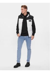 Calvin Klein Jeans Bezrękawnik J30J324665 Biały Regular Fit. Kolor: biały. Materiał: syntetyk. Długość rękawa: bez rękawów