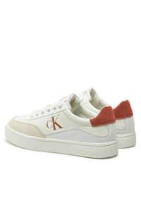 Calvin Klein Jeans Sneakersy Classic Cupsole Laceup Low Lth YW0YW01668 Biały. Kolor: biały. Materiał: skóra #7