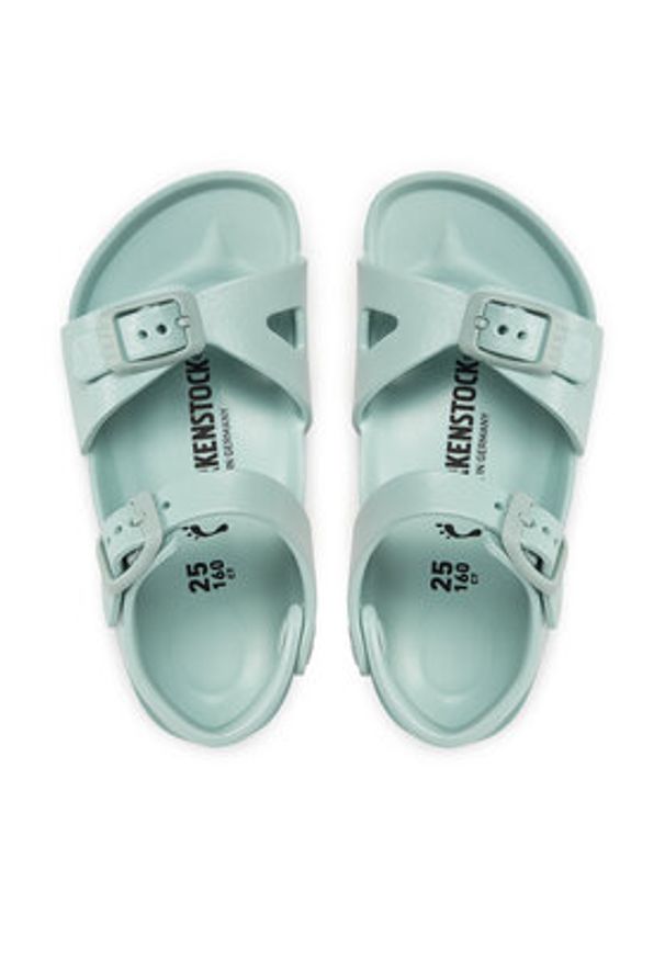 Birkenstock Sandały Rio 1027411 Turkusowy. Kolor: turkusowy. Materiał: syntetyk