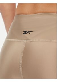 Reebok Legginsy Lux IL4583 Beżowy Tight Fit. Kolor: beżowy. Materiał: syntetyk #5