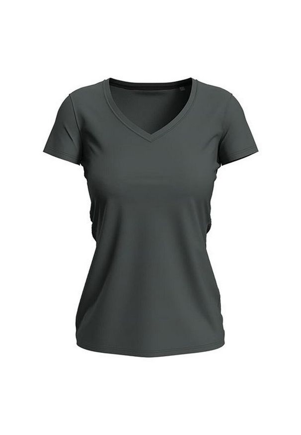 Stedman - Koszulka Damska Z Elastycznym Dekoltem V. Kolor: szary. Sport: turystyka piesza
