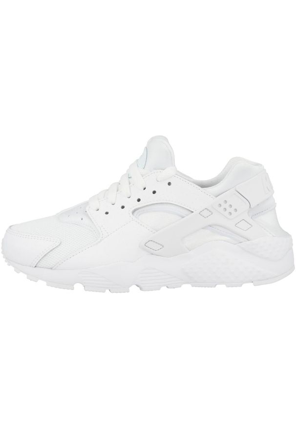 Buty Kobieta Nike Air Huarache biały. Okazja: na co dzień. Kolor: biały. Materiał: materiał, syntetyk, tkanina, skóra. Model: Nike Huarache, Nike Air Huarache. Sport: turystyka piesza