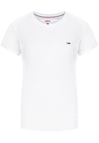 Tommy Jeans T-Shirt C Neck DW0DW09198 Biały Regular Fit. Kolor: biały. Materiał: bawełna #5