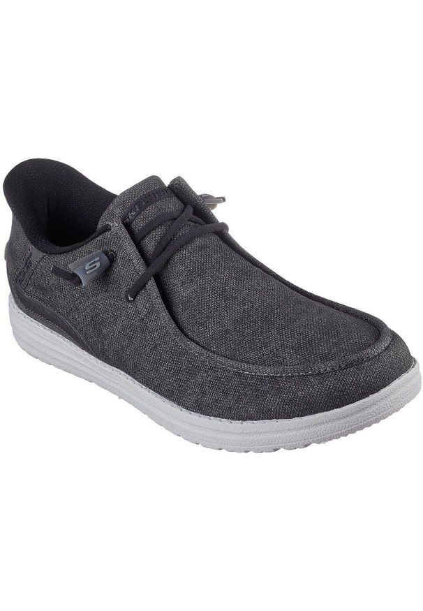 skechers - Buty sportowe męskie Skechers Melson Coronado. Kolor: czarny. Materiał: materiał