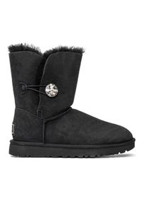 Ugg - Buty zimowe damskie UGG W Bailey Button Bling (1016553-BLK). Okazja: na plażę. Kolor: czarny. Materiał: materiał. Sezon: zima. Styl: młodzieżowy #4