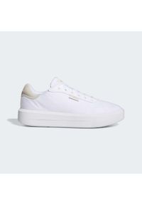 Adidas - Buty Court Platform CLN Shoes. Kolor: czarny, biały, wielokolorowy, żółty. Obcas: na platformie. Sport: turystyka piesza