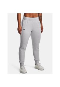 Spodnie dresowe męskie wygodne Under Armour 1373054. Kolor: szary. Materiał: dresówka. Sport: fitness #1