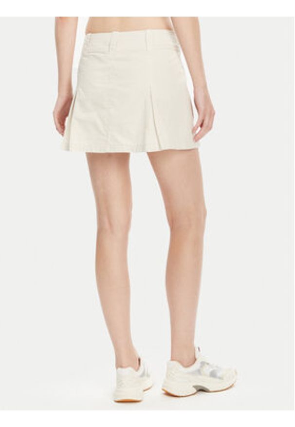Calvin Klein Jeans Spódnica mini J20J225215 Beżowy Regular Fit. Kolor: beżowy. Materiał: bawełna