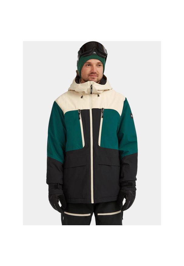 Kurtka Narciarska Męska O'Neill FWC'Peak Fire. Kolor: czarny, beżowy, wielokolorowy, zielony. Sezon: zima. Sport: narciarstwo
