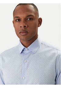 Calvin Klein Koszula LV019EU128 Błękitny Slim Fit. Kolor: niebieski. Materiał: bawełna #3