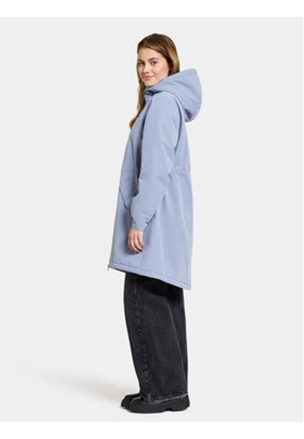Didriksons Parka Marta-Lisa Wns Prk 2 504823 Błękitny Regular Fit. Kolor: niebieski. Materiał: syntetyk