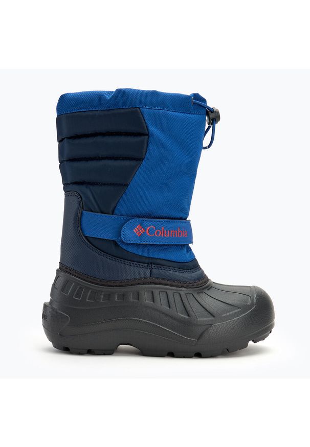 columbia - Śniegowce dziecięce Columbia Youth Powderbug Snowlite mountain spicy. Kolor: niebieski