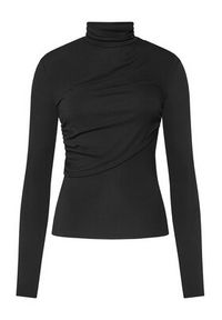 Patrizia Pepe Bluzka 2M4478 J337 Czarny Regular Fit. Kolor: czarny. Materiał: syntetyk #6